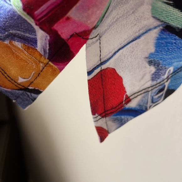 NWOT Simply Art by Dolcezza Embellished Asymmetrical Tunic Large - Picture 4 of 5